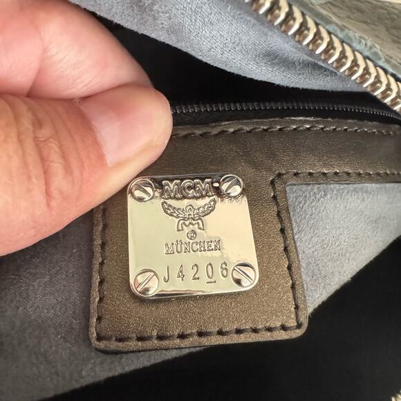 MCM Visetos Lion Princess Boston Handbag - Picture 9 of 10